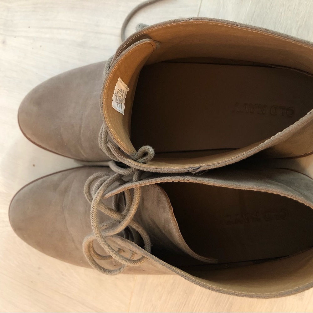 Old Navy Tan Faux Suede Desert Chukka Boots Mens Size 12 - Picture 5 of 11